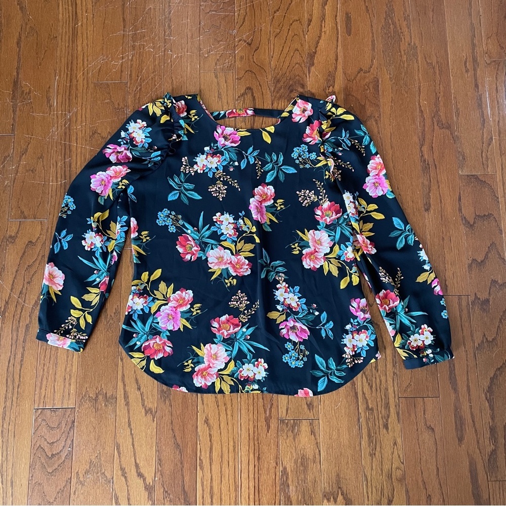 Floral Long Sleeve Women's Top